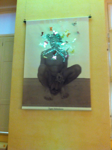 Détail BADAT, FICOT Les papillons octobre 2013 Hotel de ville de Saint Denis