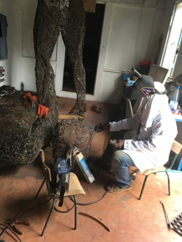 Korblah, réalisation sculpture,2019-10-17