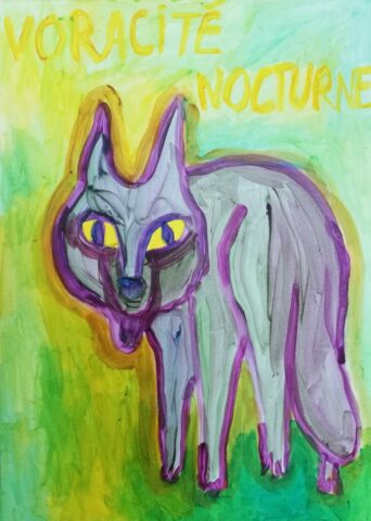 Chloé Robert Voracite+nocture 42x50cm-acrylique sur papier