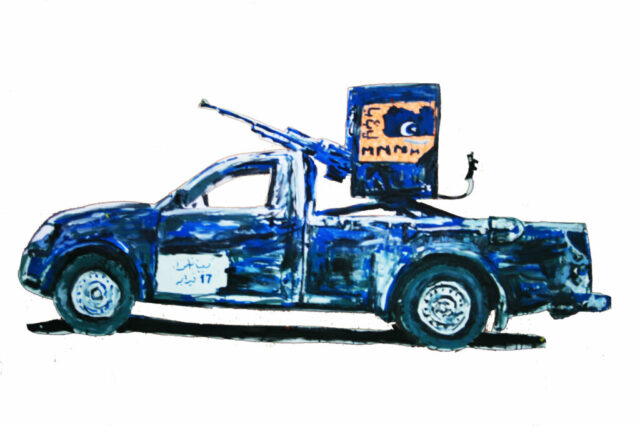 Lacaze Jean Marc, camionette lybie2, juil 2012