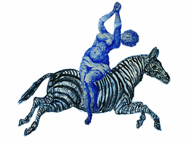 Lacaze Jean Marc, zebre porte femme, juil 2012